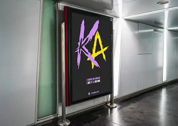 Écran d'affichage publicité Kif agency